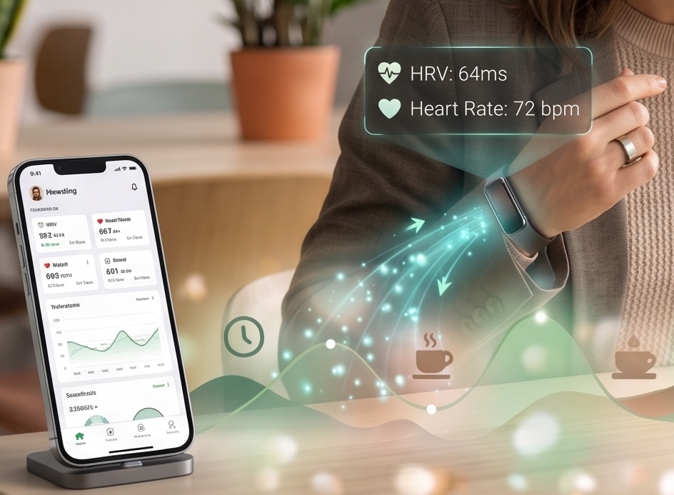 PulseSage app met wearable-data